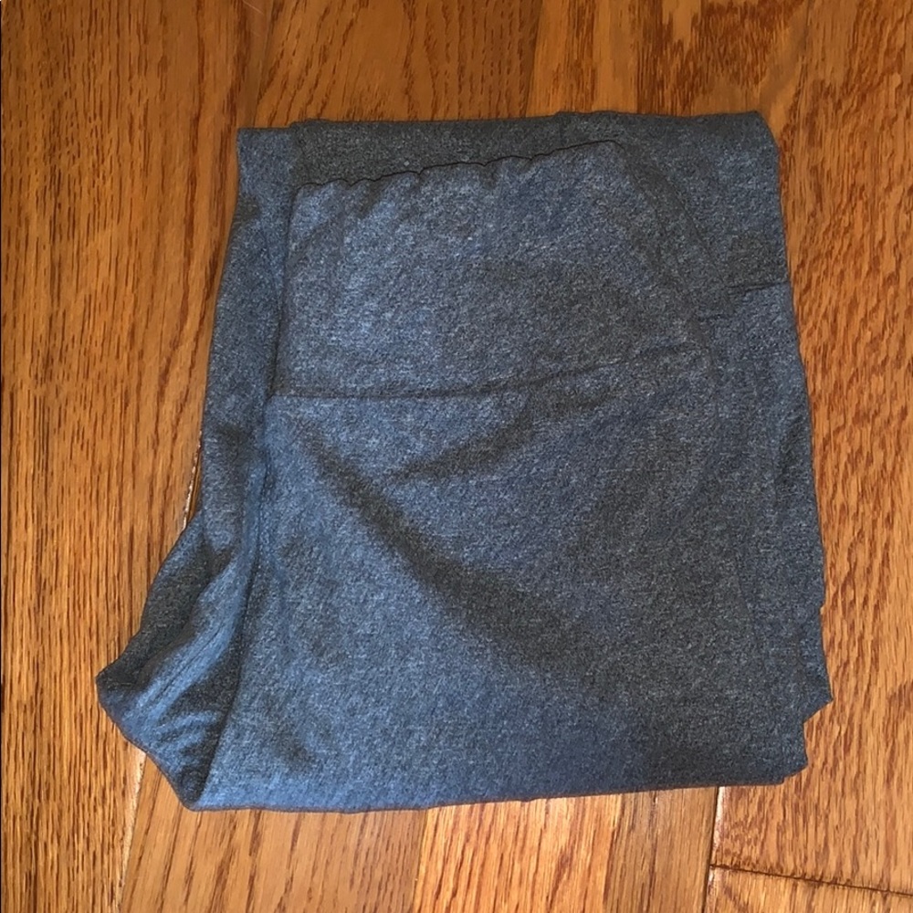 TWO PAIRS Tween LulaRoe leggings-heather grey